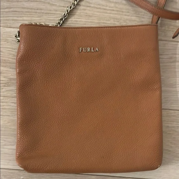 Furla Tan Crossbody Bag Minimalist Design - Picture 6 of 6